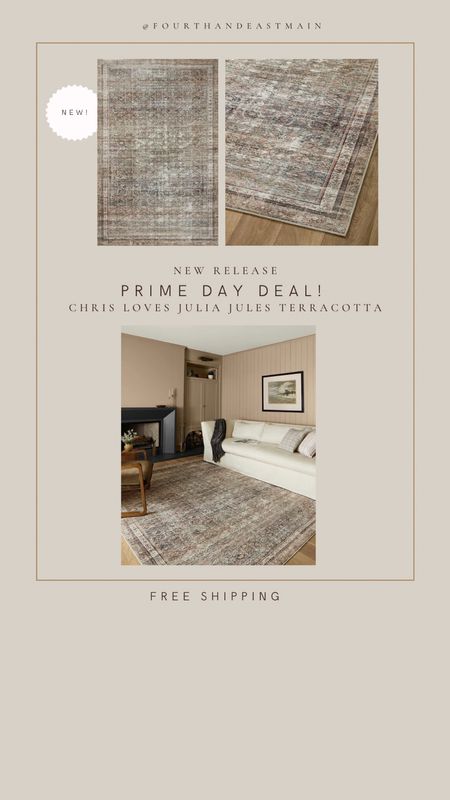 prime day deal // just added chris loves julia jules rug in terra-cotta! brand new rug! great pricing 

#LTKhome
