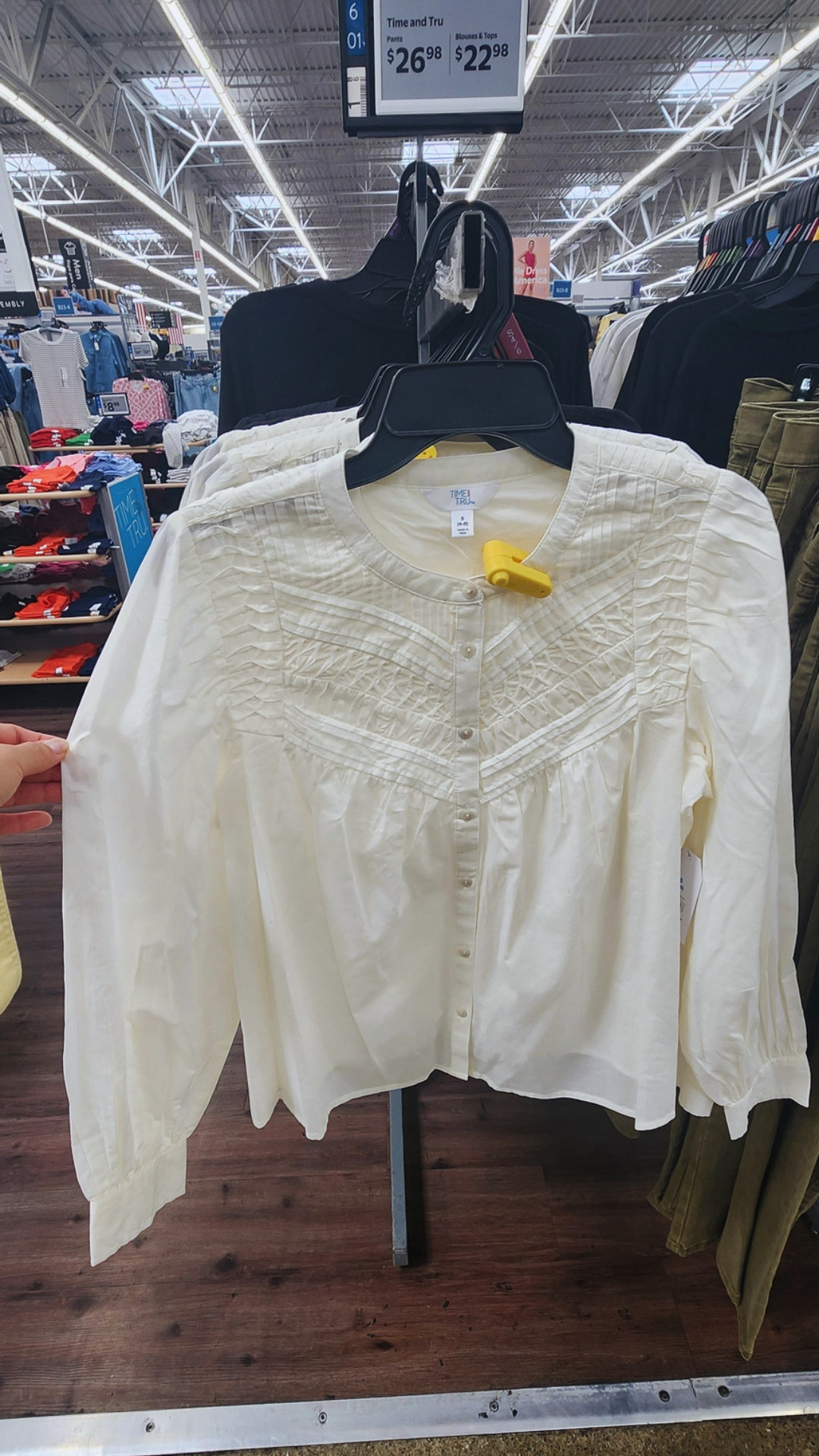 cotton sezane feel and look blouse from walmart 2026 

 #LTKootd #LTKOver40