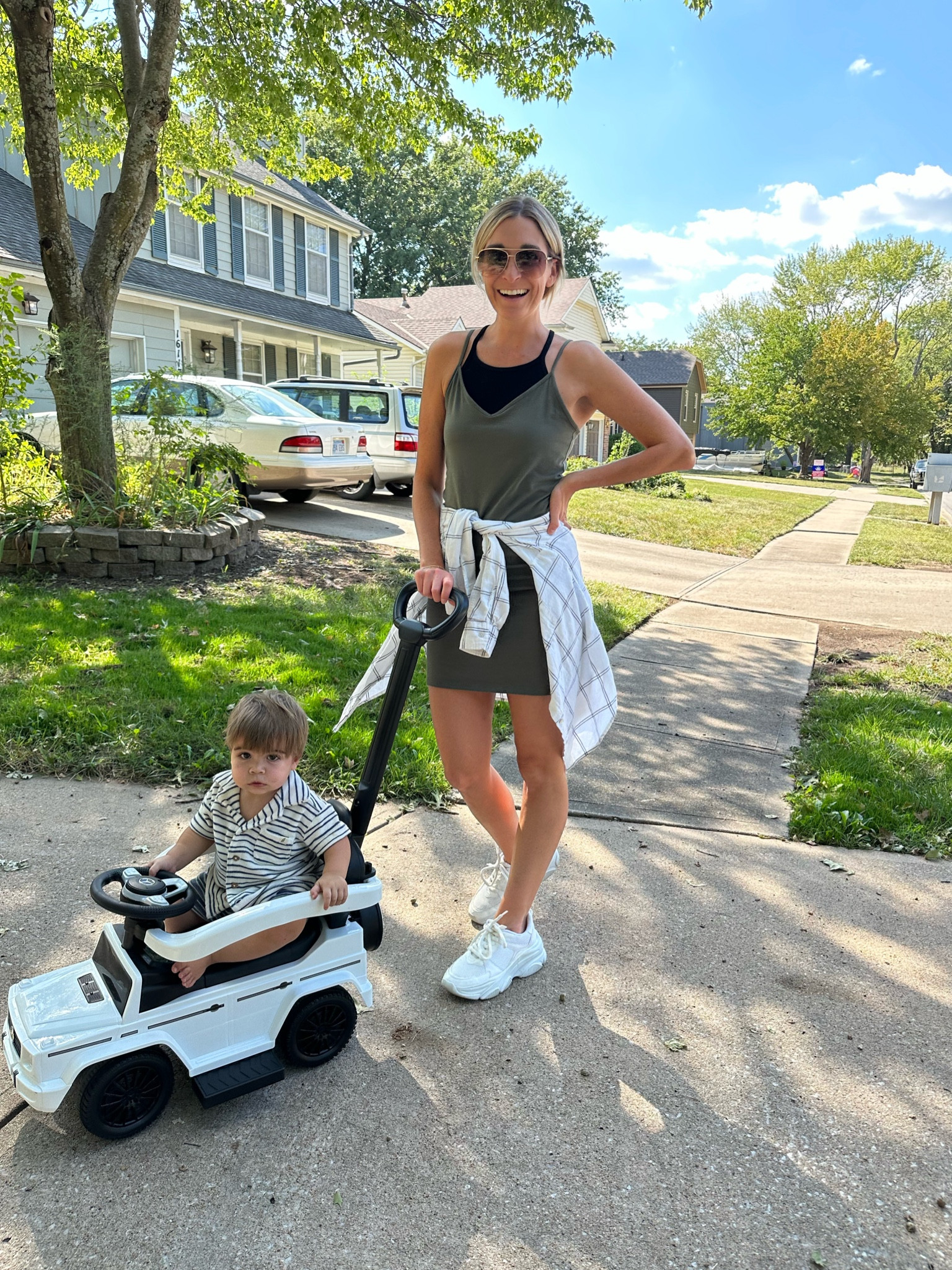 Mom walk fit 
Toddler car
Fall dress
Bodycon dress

#LTKfamily #LTKbaby #LTKstyletip