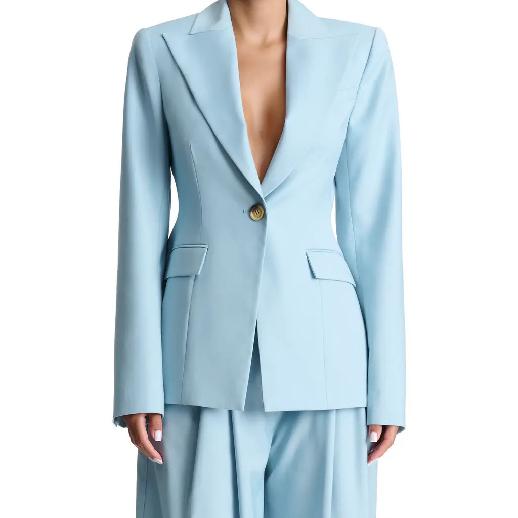 Naked Wardrobe One-Button Blazer in Baby Blue at Nordstrom Rack, Size Small | Nordstrom Rack