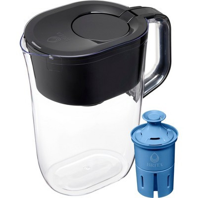 Brita Water Filter 10-Cup Tahoe Water Pitcher Dispenser with Elite Water Filter - Black: Filters Odors, Lead, Mercury | Target