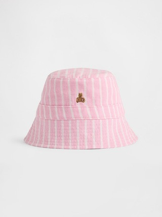 Baby Cotton Gauze Stripe Bucket Hat | Gap (US)