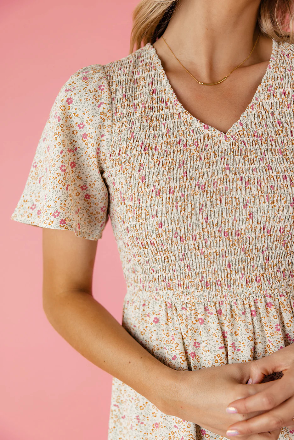 Time Of Her Life Smocked Midi | Roolee