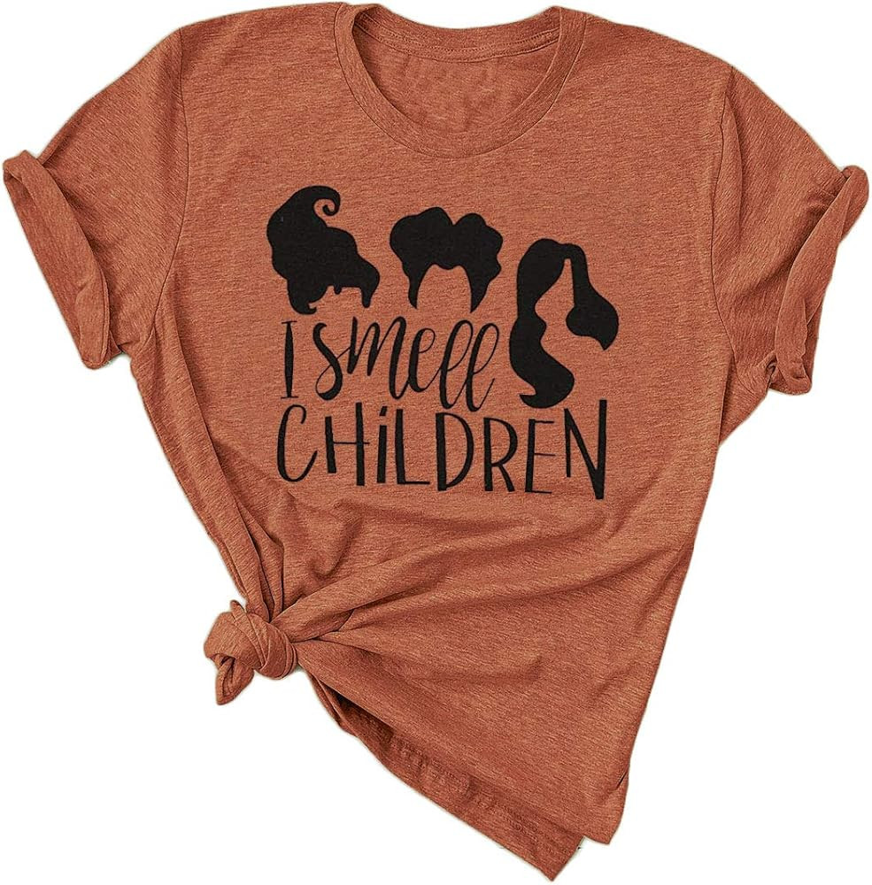 Sanderson Sisters Shirt Womens Funny Halloween Tshirt Fall Tee Tops | Amazon (US)
