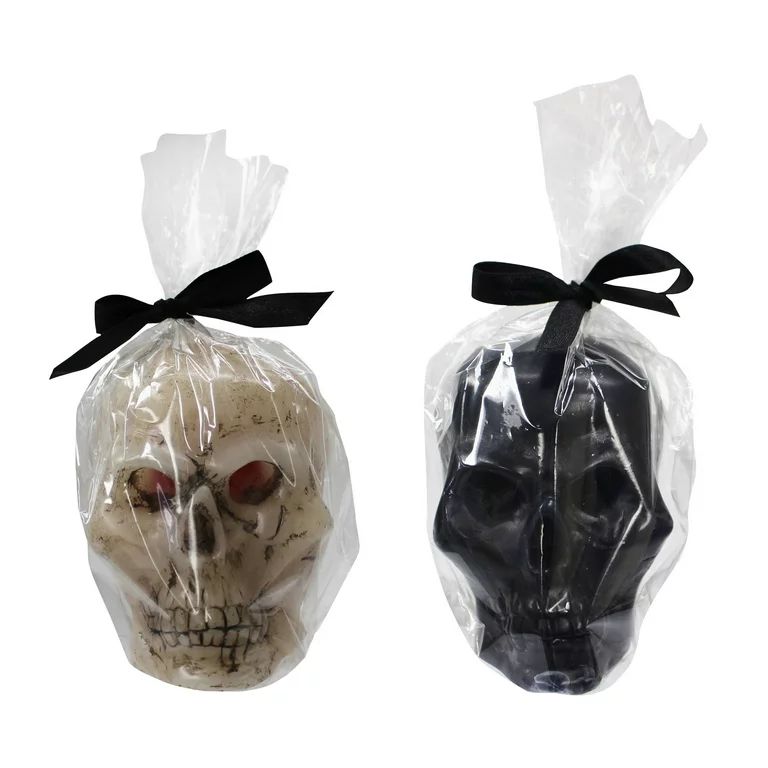 Way To Celebrate Halloween Bleeding Skull Candle & Skull Candle, Unscented | Walmart (US)