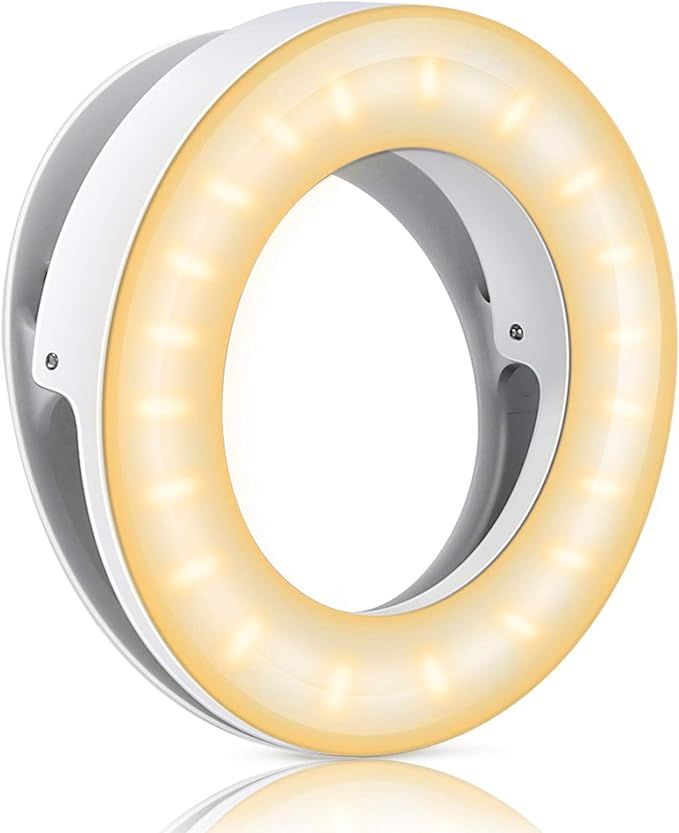 Selfie Ring Light, YBLNTEK Led Circle Light Cell Phone Ring Light Clip Rechargeable Ring Light wi... | Amazon (US)