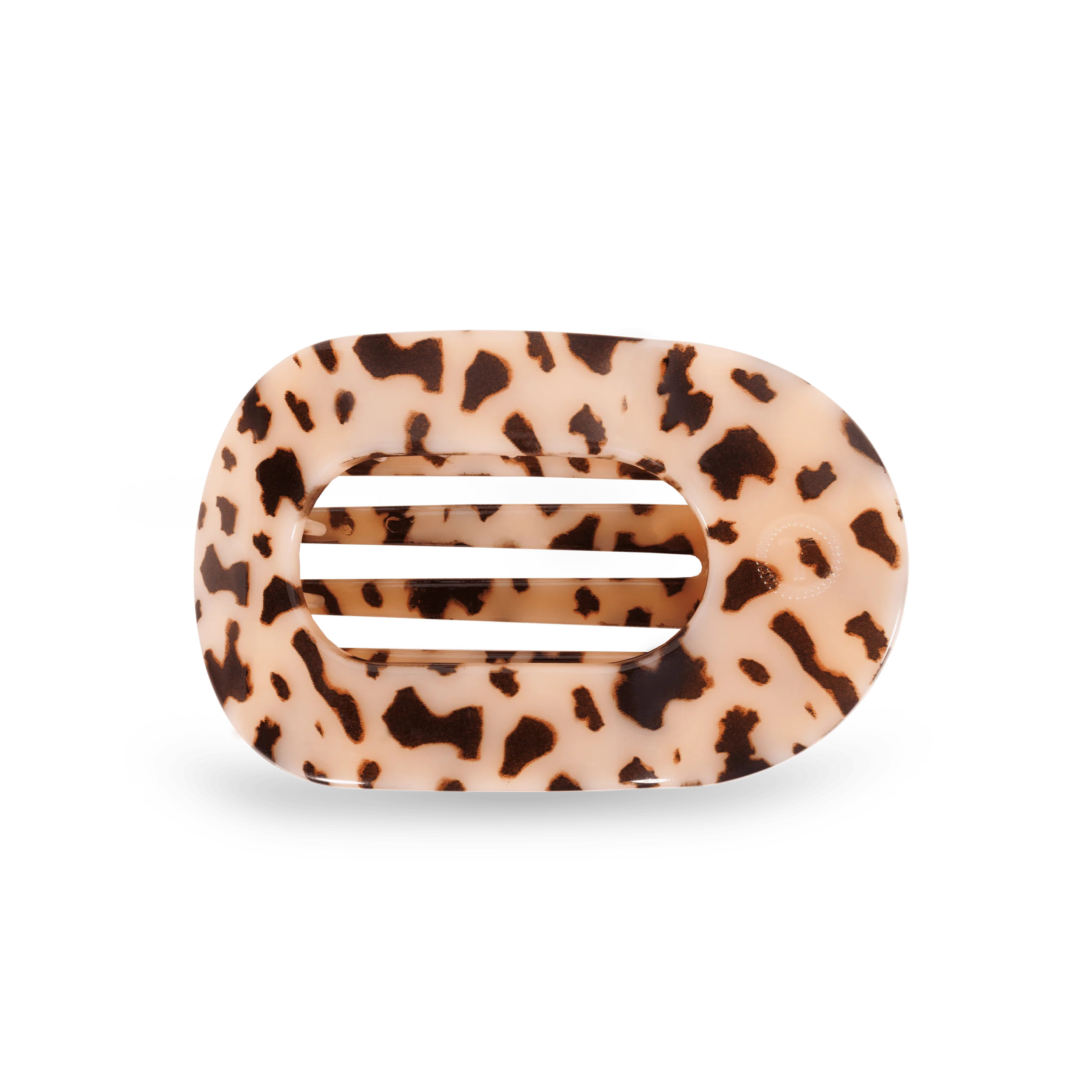 Blonde Tortoise Medium Flat Round Clip | TELETIES