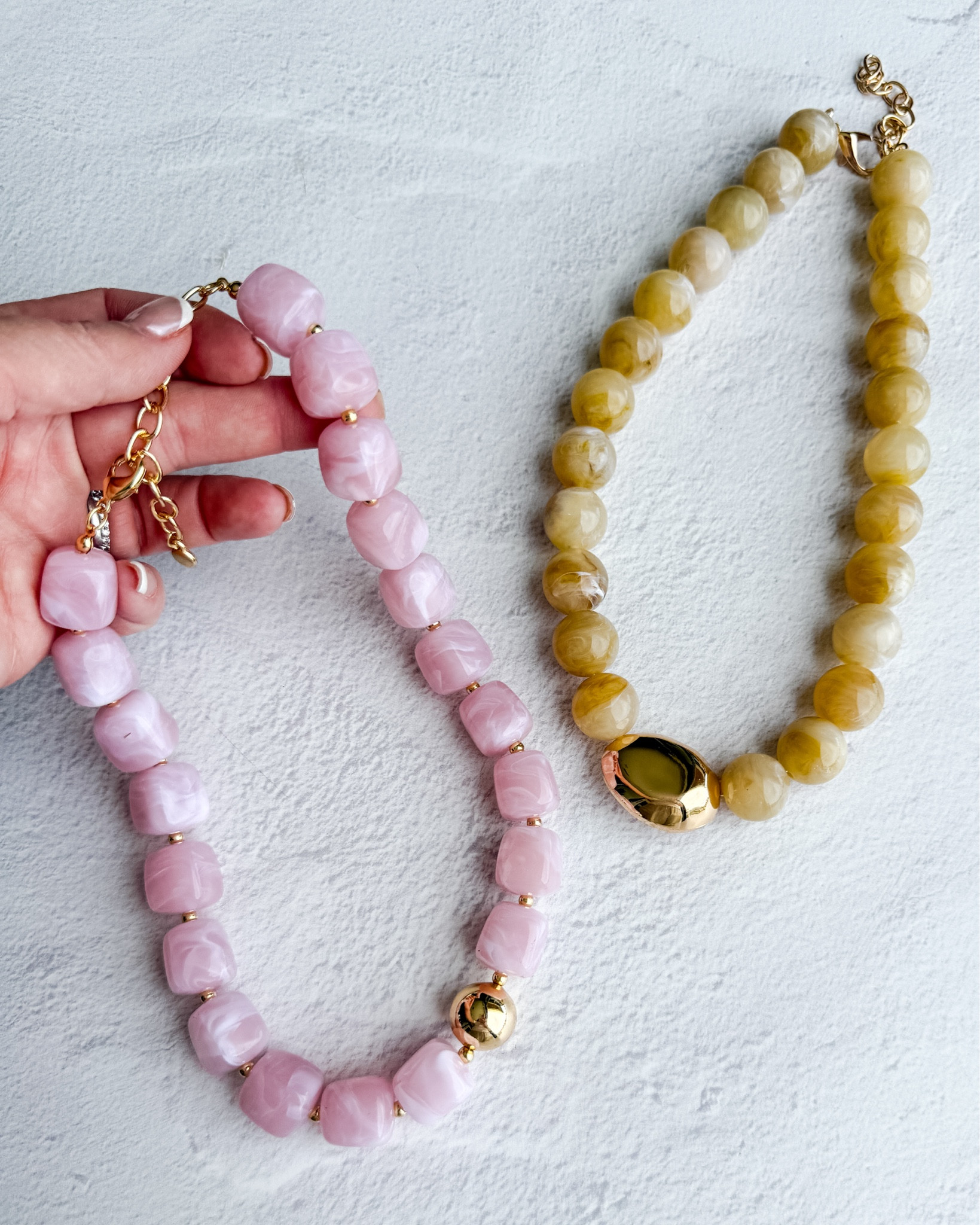 Love these statement beaded necklaces in the prettiest pink and warm neutral tones — this is trend I can get behind!

#LTKSeasonal #LTKOver40 #LTKMidsize