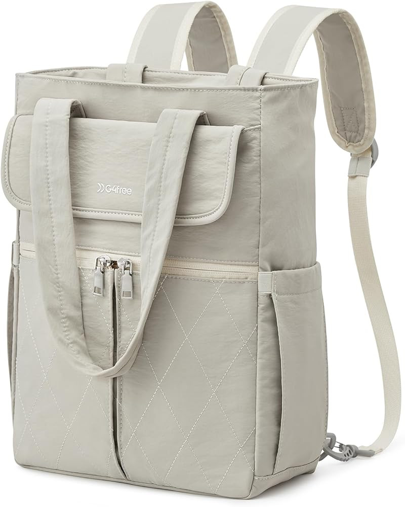 G4Free 2 in 1 Tote Backpack Fits 15" Laptop, Women Bag Daypack for College, Work, Teacher, Nurse ... | Amazon (US)