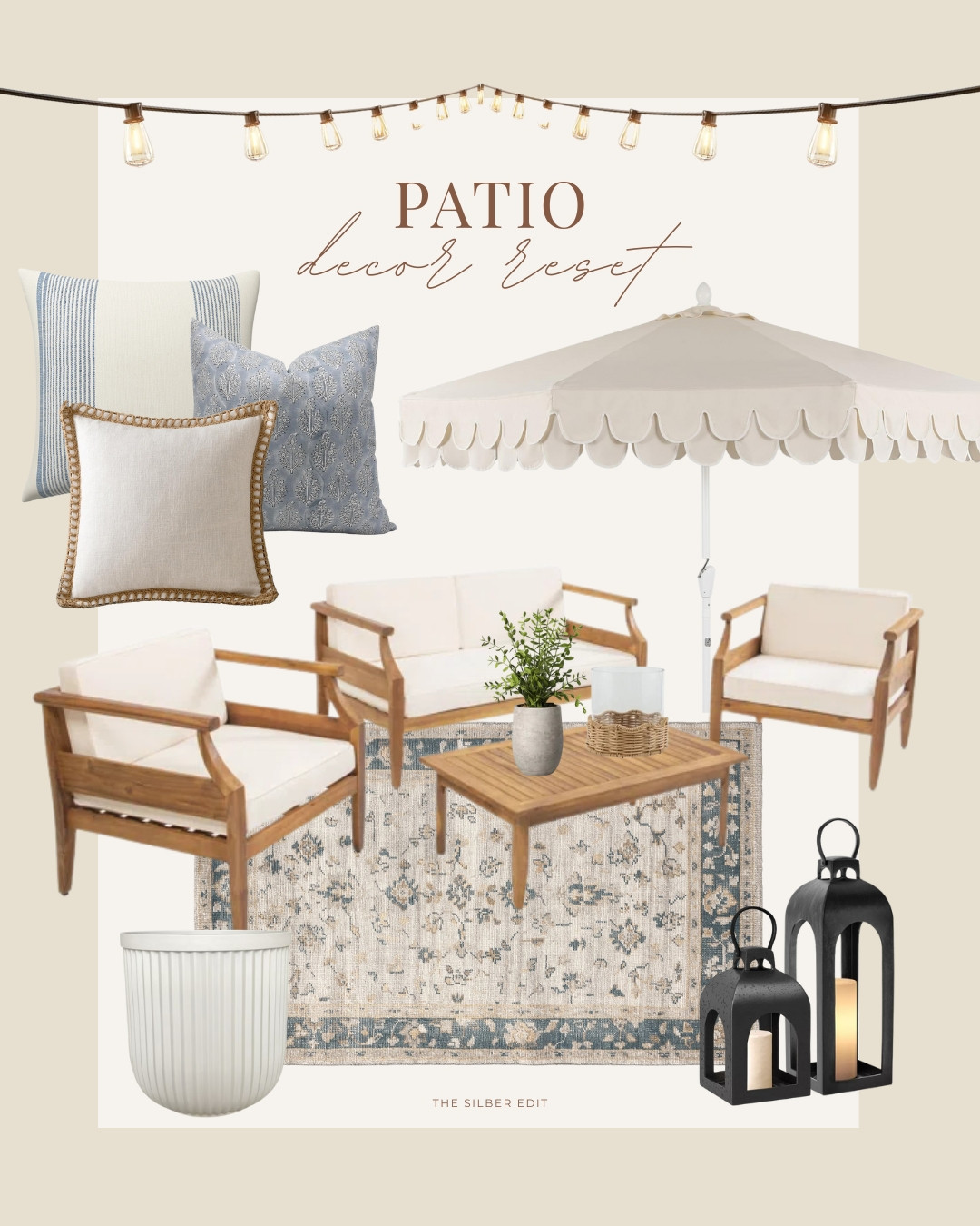 Refresh your patio for summer! Add a new rug for the season or swap out your pillow covers for an updated look.

Amazon, Wayfair, outdoor spaces, outdoor entertaining, Pottery Barn, Walmart, Target, home decor, Stefana Silber  

 #LTKSummerEdit #LTKSeasonal #LTKFindsUnder50
