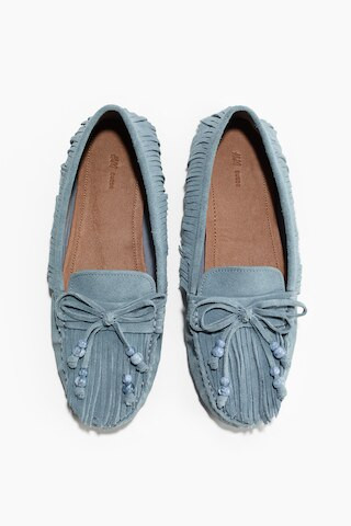 H & M - Leather Loafers - Blue | H&M (US + CA)