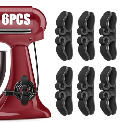 Cord Organizer for Appliances,Cord Wraps for Electrical Cords,6 Pack Stick- Winder for Kitchen Appliances, Compatible with Mixer, Coffee Maker, Blender, Air Fryer,Kitchen Appliance Cord Organizer | Amazon (US)