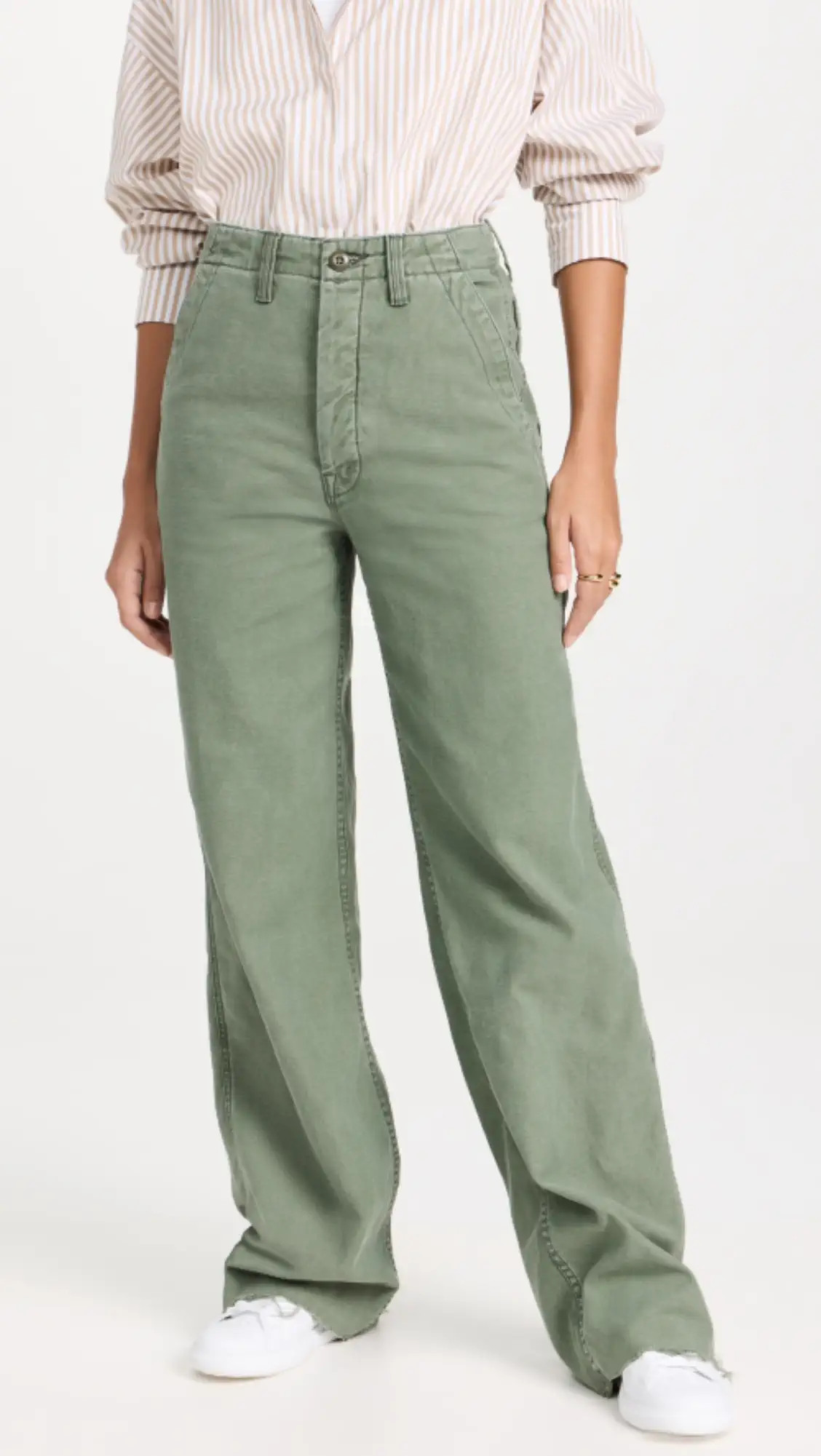 MOTHER The Major Sneak Fray Pant | Shopbop | Shopbop