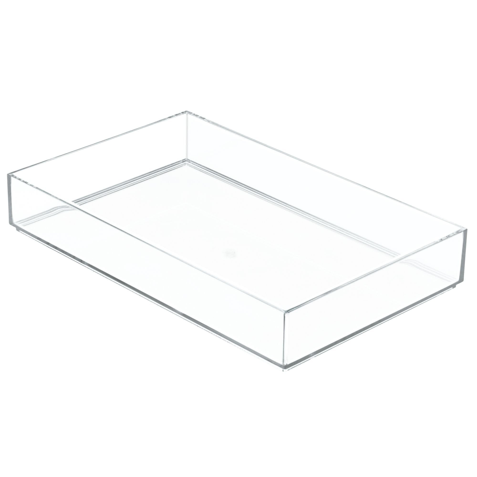 iDesign Clear Drawer Organizer, Plastic Tray for Makeup Storage on Bathroom Vanity, Dresser or De... | Amazon (US)