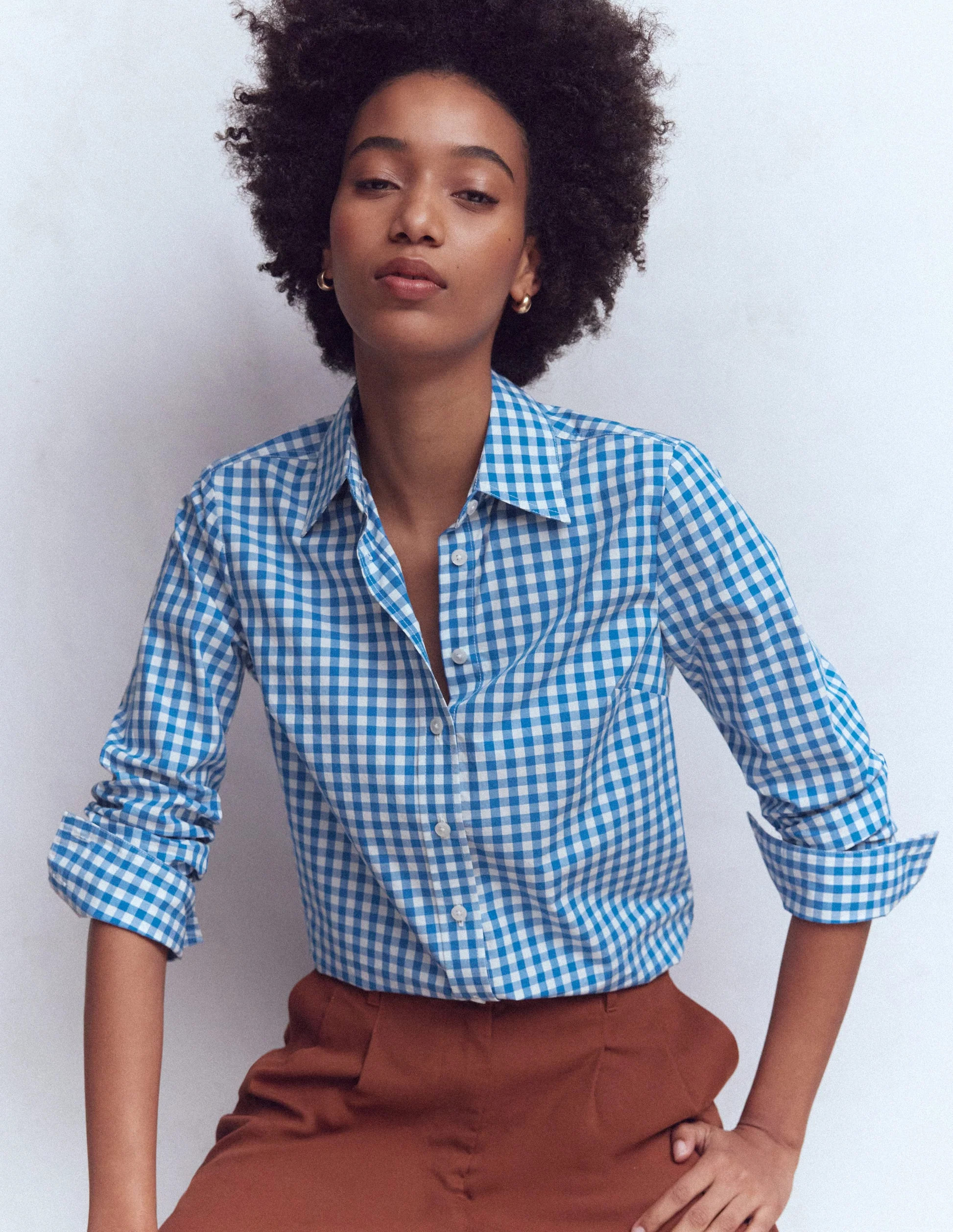 Sienna Cotton Shirt-Multi, Tropical Safari | Boden (US)