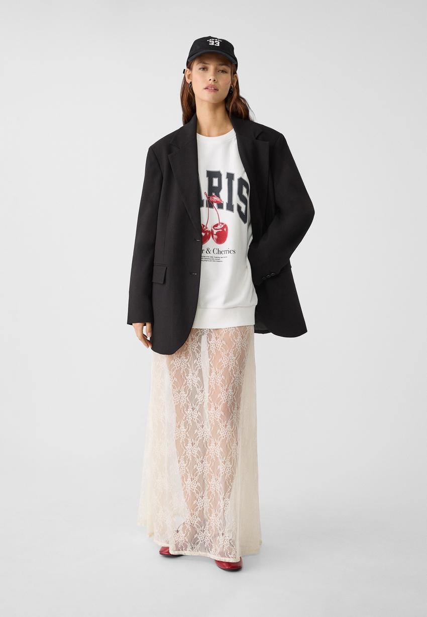Oversize blazer with pockets | Stradivarius (UK)