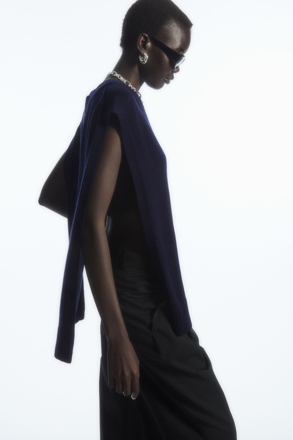 PLASTRON COL EN V LAINE | COS (EU)