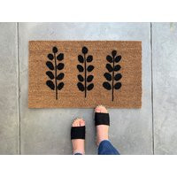 Modern Doormat, Plant Gift For Plant Mom, Decor, Summer Unique Outdoor Welcome Mat, Boho Doormat Porch | Etsy (US)