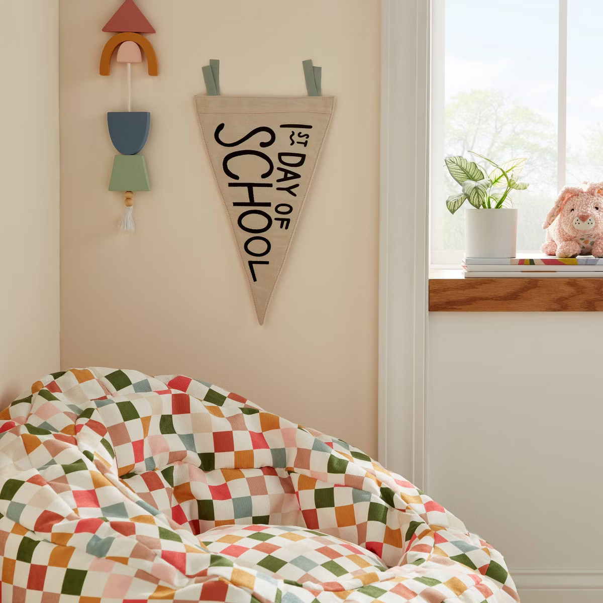 1st Day of School Kids' Decorative Words Pennant - Pillowfort™ | Target