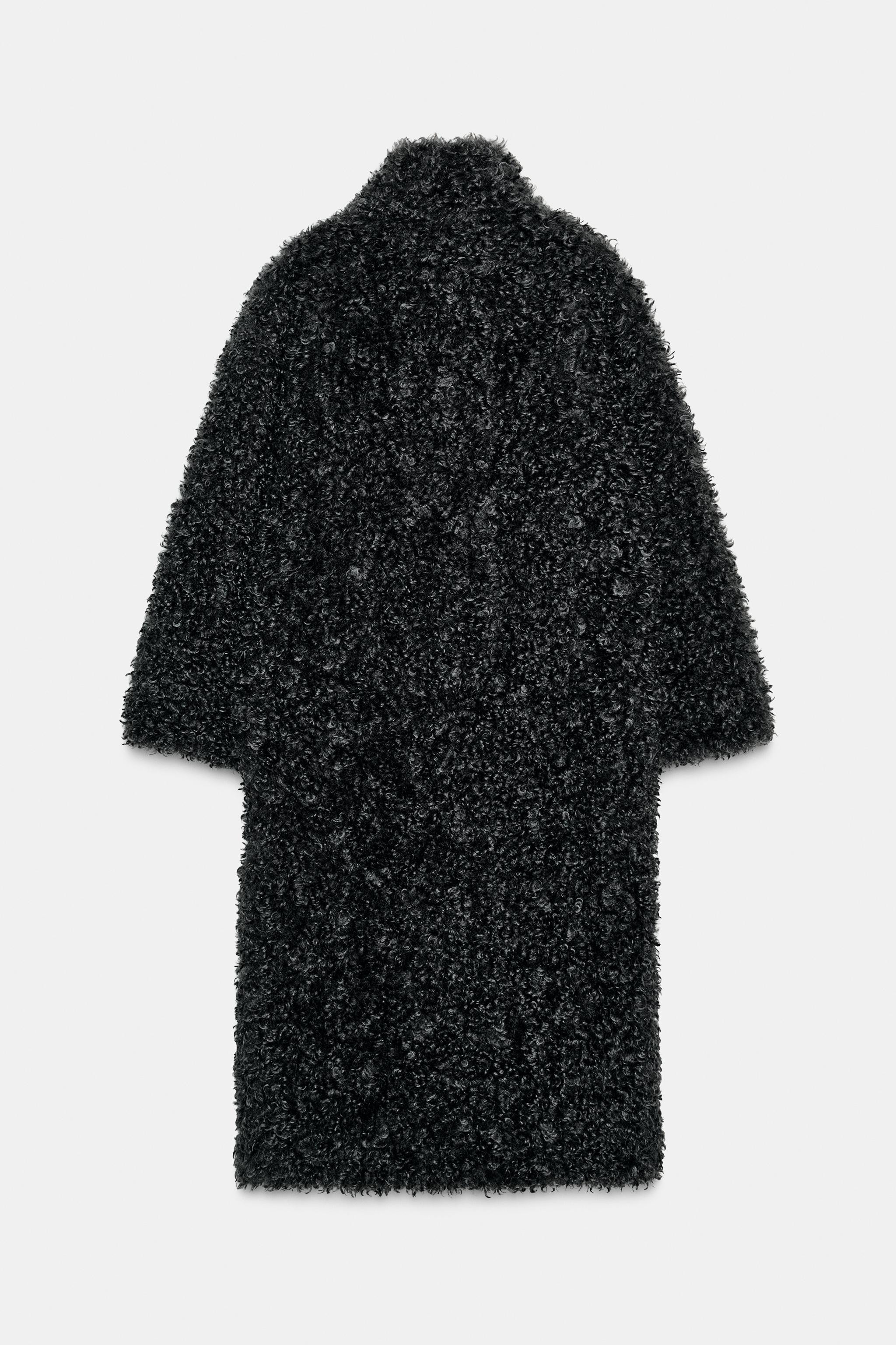 LONG FLEECE COAT ZW COLLECTION | Zara US