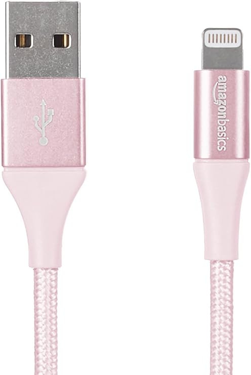 AmazonBasics Double Braided Nylon Lightning to USB Cable, Advanced Collection, MFi Certified iPho... | Amazon (US)