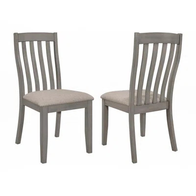 Set Of 2 Dining Chairs With Upholstered Seat | Wayfair North America