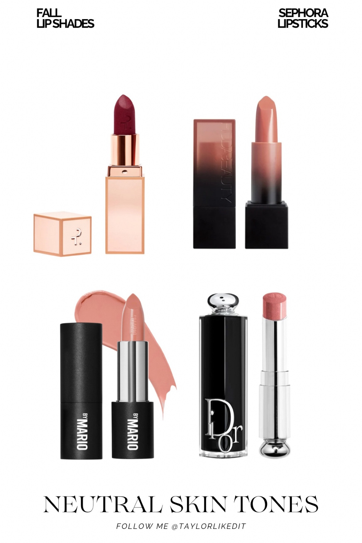 Elevate your fall look with the perfect lipstick combo. Whether you're into bold reds, warm nudes, or deep berries, these shades are designed to enhance your natural features and complement your skin tone. 💄

#FallLipColor #Sephora #LipstickLovers

#LTKBeauty #LTKStyleTip #LTKSeasonal