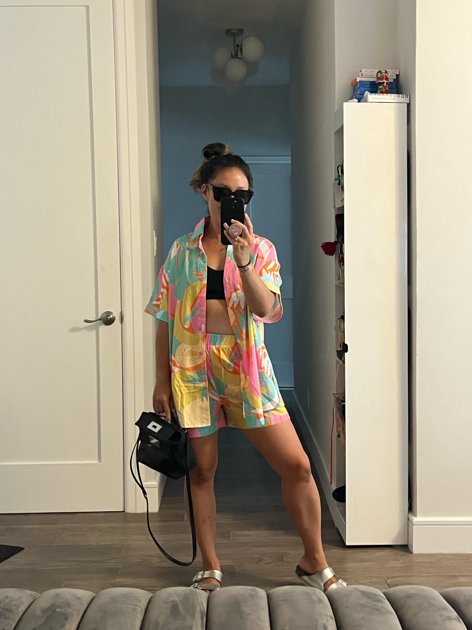 I’m into sets lately. This one is great as a cover up or an easy casual outfit. Lots of color on this one. I’m wearing a small. Oversized and the shorts are on the longer side.

#LTKTravel #LTKSwim #LTKFindsUnder50