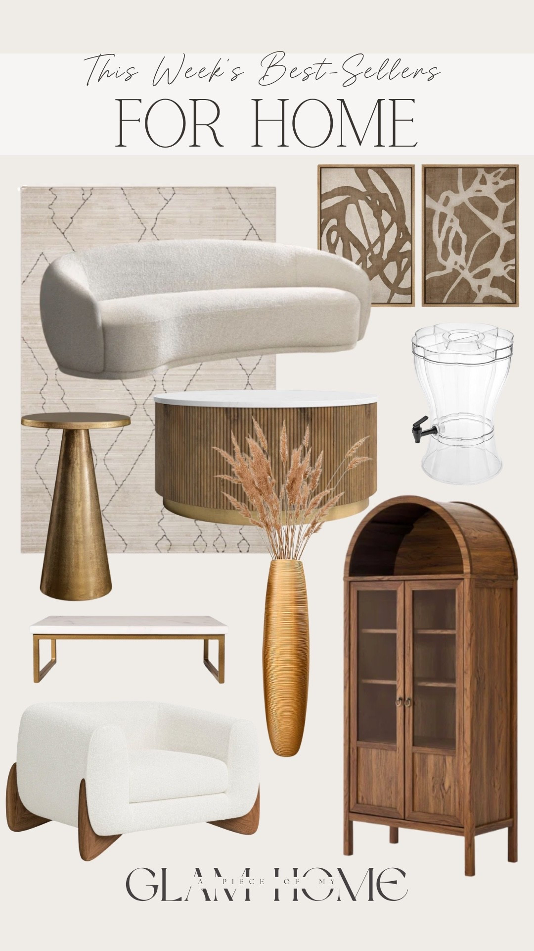 these weeks best sellers for hime! 


tray, 3 gallon drink dispenser, wall art, chair, couch, arched cabinet, coffee table, accent table, rug, Wayfair home, Amazon home, affordable home 

#LTKU #LTKSeasonal #LTKHome