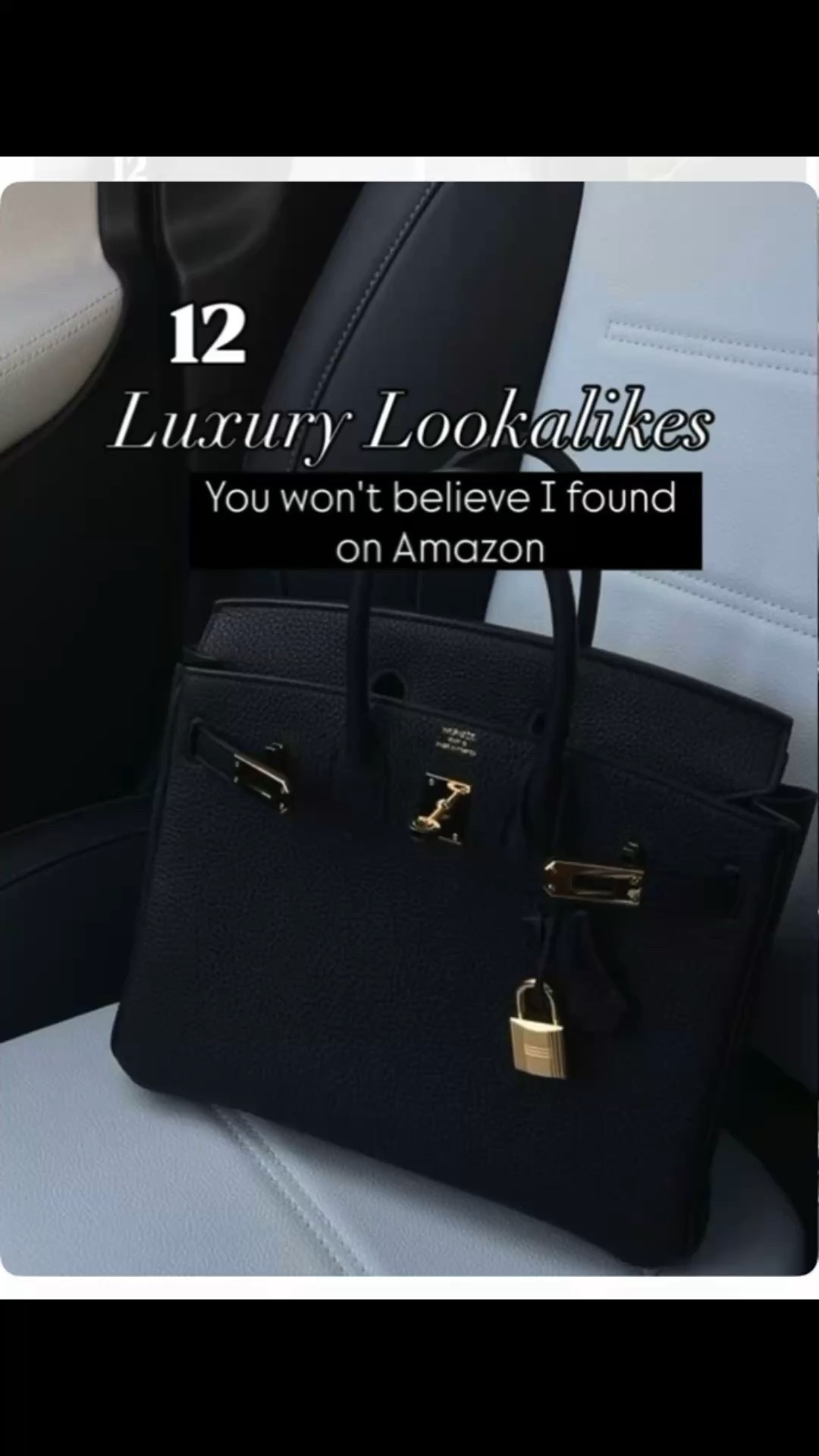 12 luxury lookalikes from Amazon!! Amazon designer look for less, designer similar accessories