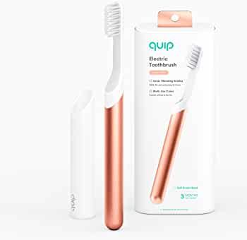 Quip Adult Electric Toothbrush - Sonic Toothbrush with Travel Cover & Mirror Mount, Soft Bristles... | Amazon (US)