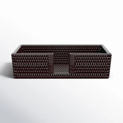 Rattan Guest with Cutout Napkin Holder | Wayfair North America