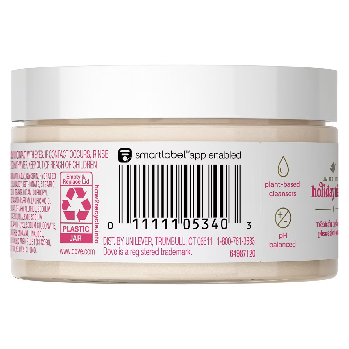Dove Beauty Limited Edition Holiday Treat Mini Body Scrub - Sugar Cookie Sprinkle - 3.5oz | Target