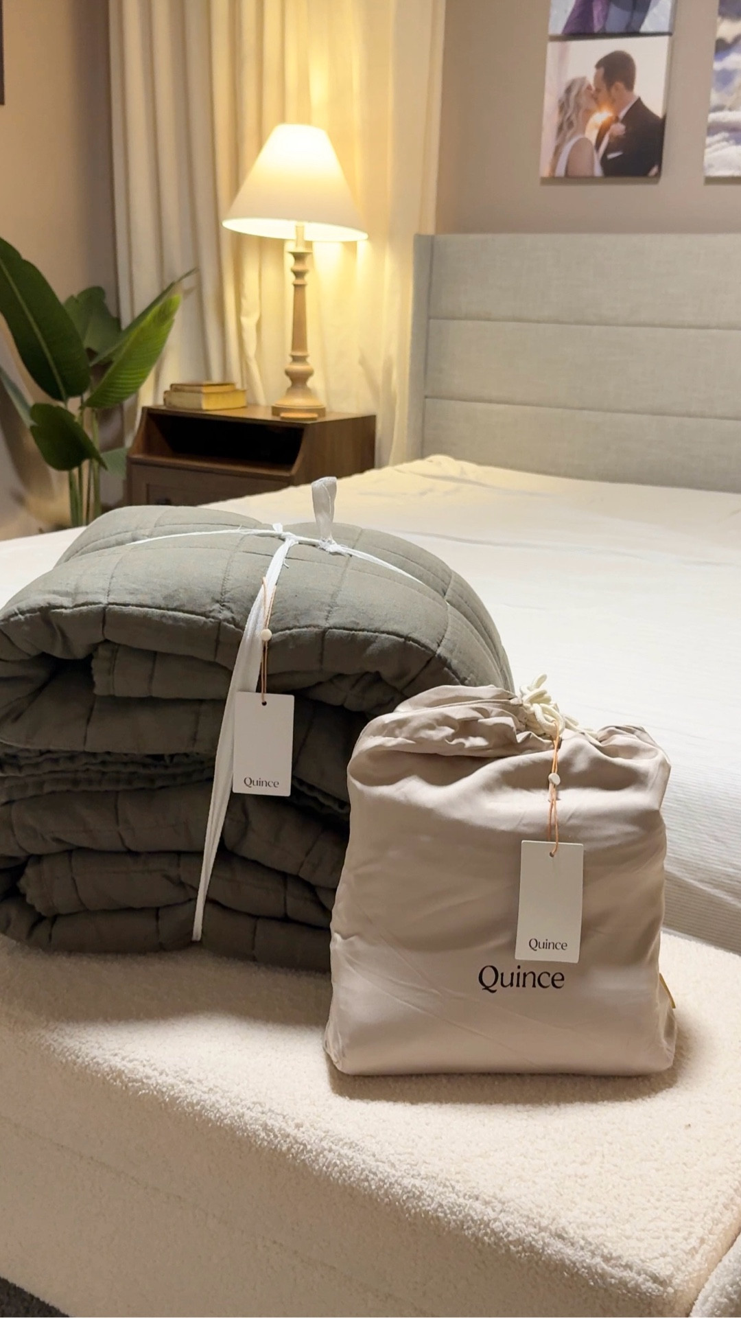 I wanted my bedroom to be extra cozy this fall 🍂🧺 Loving this sheet and quilt combo!!🕯️

#LTKStyleTip #LTKHome #LTKSeasonal