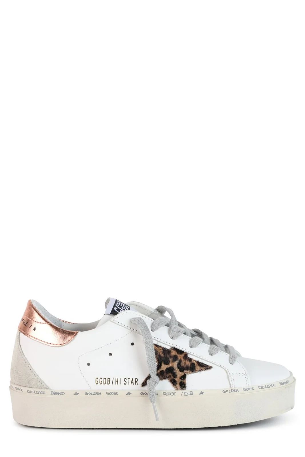 Golden Goose Deluxe Brand Hi-Star Lace-Up Sneakers | Cettire Global