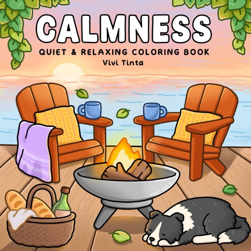 Calmness: Quiet and Relaxing Coloring Book for Adults & Teens Featuring Cozy Corners, Peaceful Sc... | Amazon (CA)