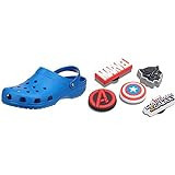 Crocs Classic Jibbitz Shoe Charms Clogs, Bright Cobalt/Marvel, 17 Men/19 Women | Amazon (US)