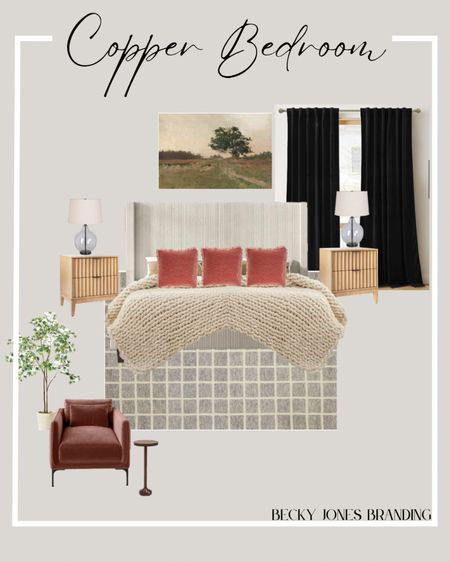Cozy king bedroom, full of rich color and layered textures! 

#LTKhome #LTKSeasonal