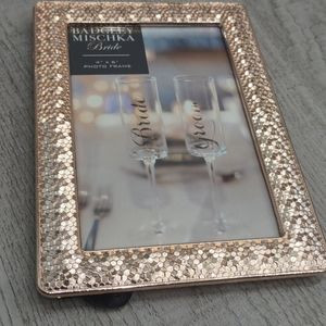 Badgley Mischka Pink Rose Gold Tone Home Decor NEW Gift Bride Photo Frame 4 x 6 | Poshmark