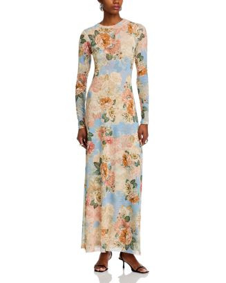 Paola Round Neck Mesh Dress | Bloomingdale's (US)