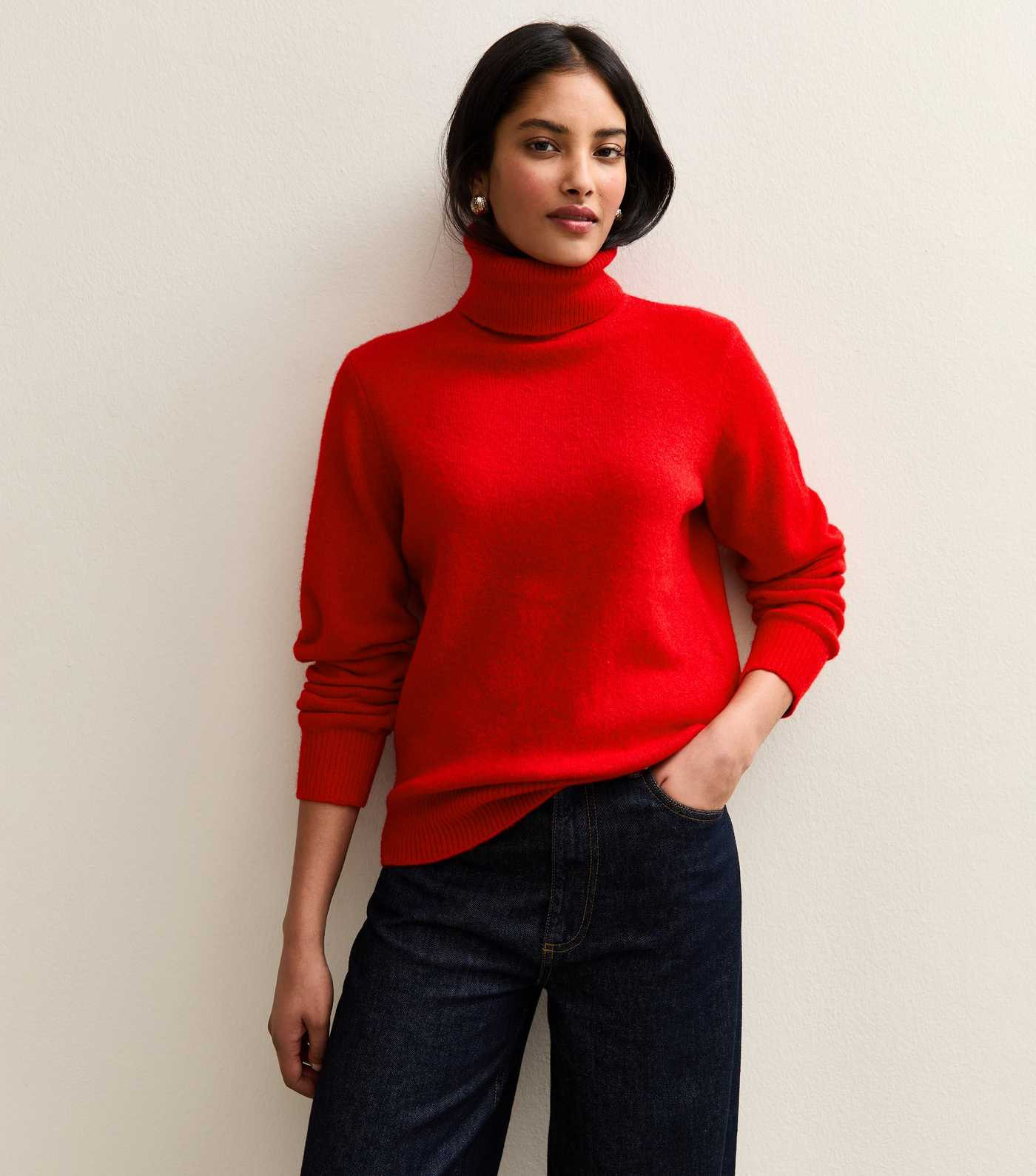 Red Roll Neck Jumper | New Look | New Look (UK)