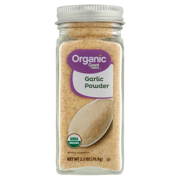 Great Value Organic Garlic Powder, 2.5 oz - Walmart.com | Walmart (US)