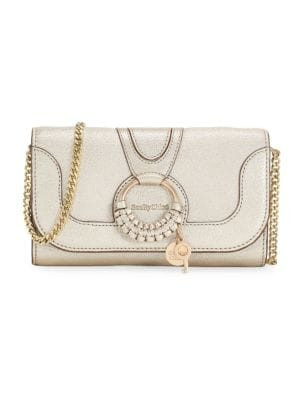 See by Chloé Hana Leather Wallet On Chain on SALE | Saks OFF 5TH | Saks Fifth Avenue OFF 5TH