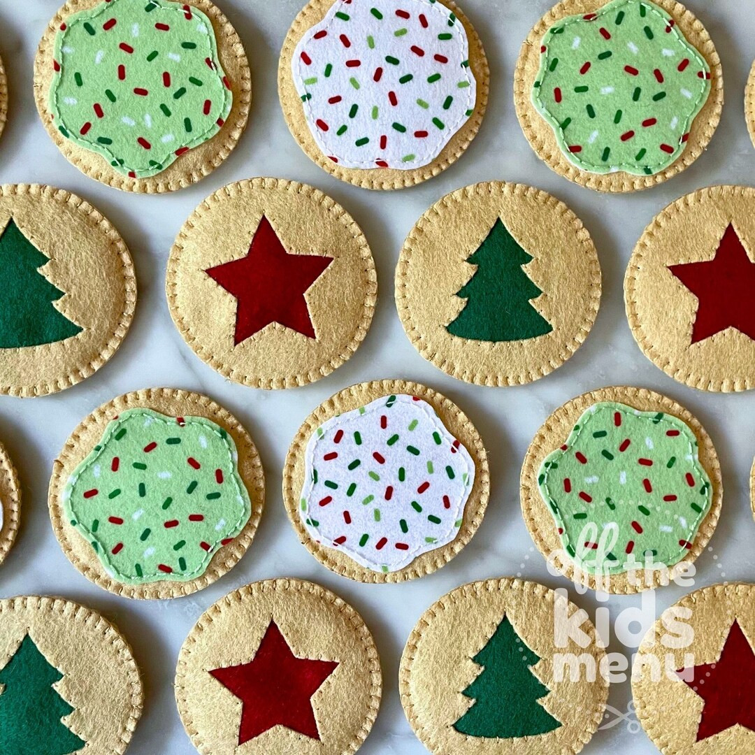 Felt Christmas Cookies for Santa Felt Play Food Felt - Etsy | Etsy (US)