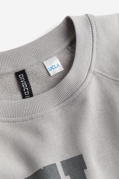 Printed Sweatshirt - Light gray/UCLA - Ladies | H&M US | H&M (US + CA)
