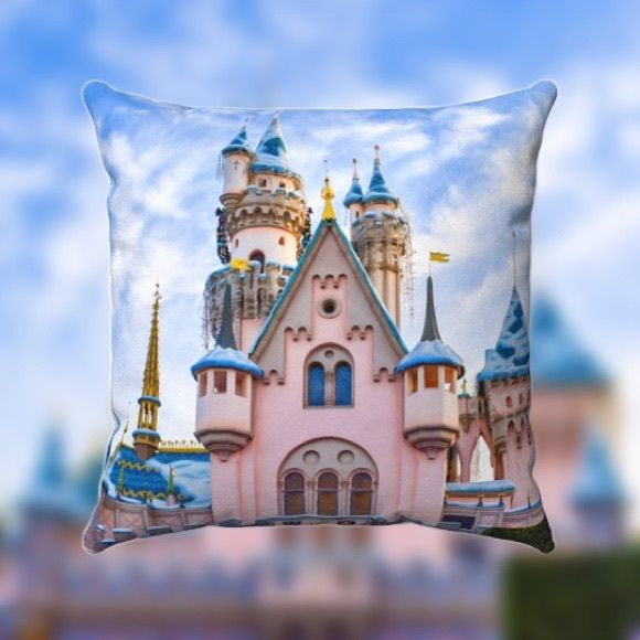 Disneyland Castle during Christmas / Holiday Pillow Cover | Poshmark
