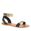 Click for more info about Metal link ankle-strap sandals