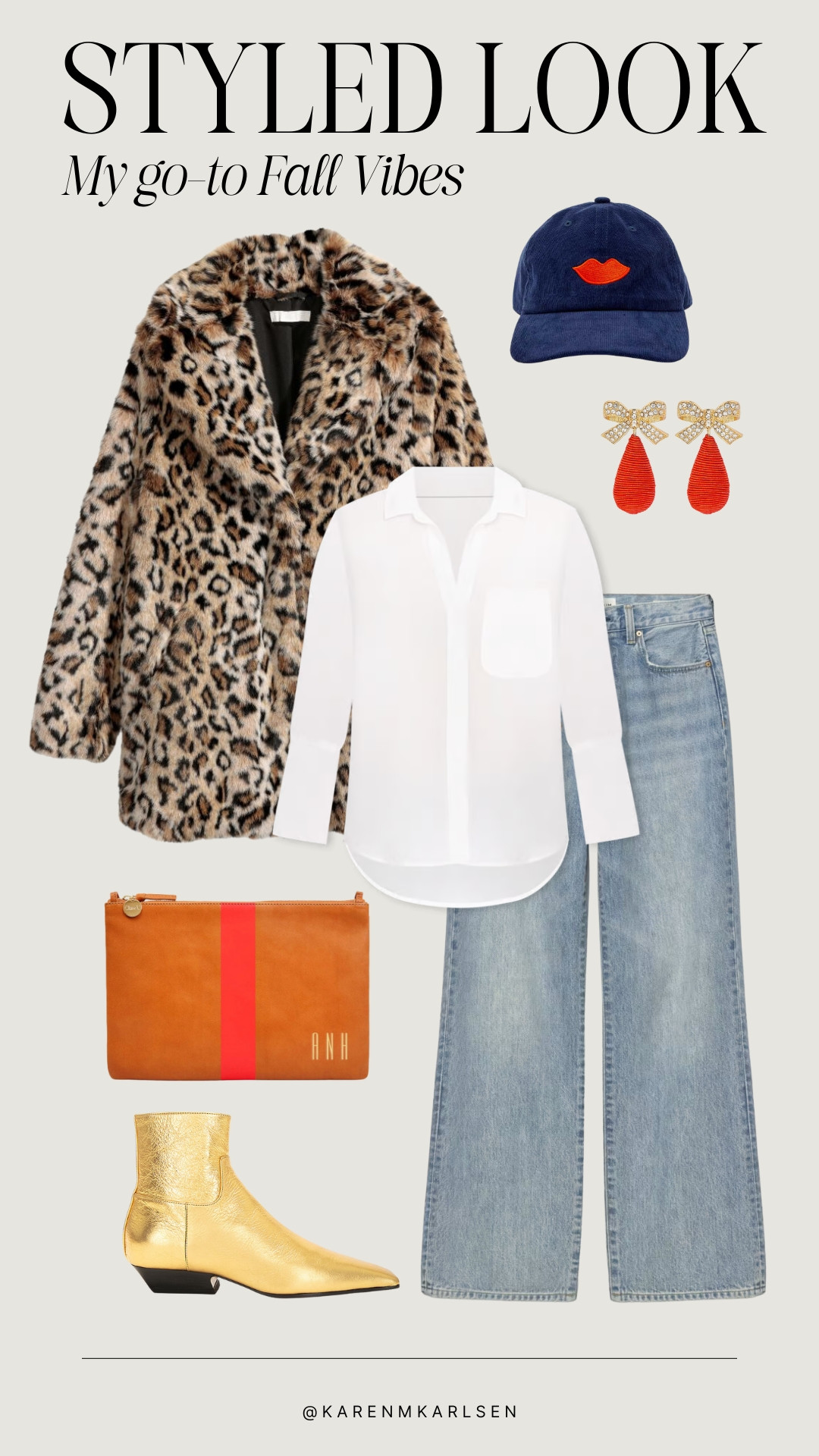 My go-to fall vibes 🍂✨ Embracing the season with bold prints, cozy layers, and fun accessories! This look is perfect for adding a bit of glam to your everyday style. Who else loves a statement coat for fall? 

 #FallFashion #StyledLook #SeasonalFavorites 

#LTKSeasonal #LTKOver40 #LTKStyleTip