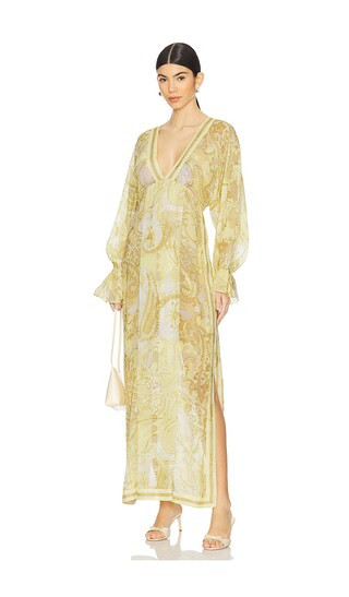 Kaftan Without Slip in Light Yellow | Revolve Clothing (Global)