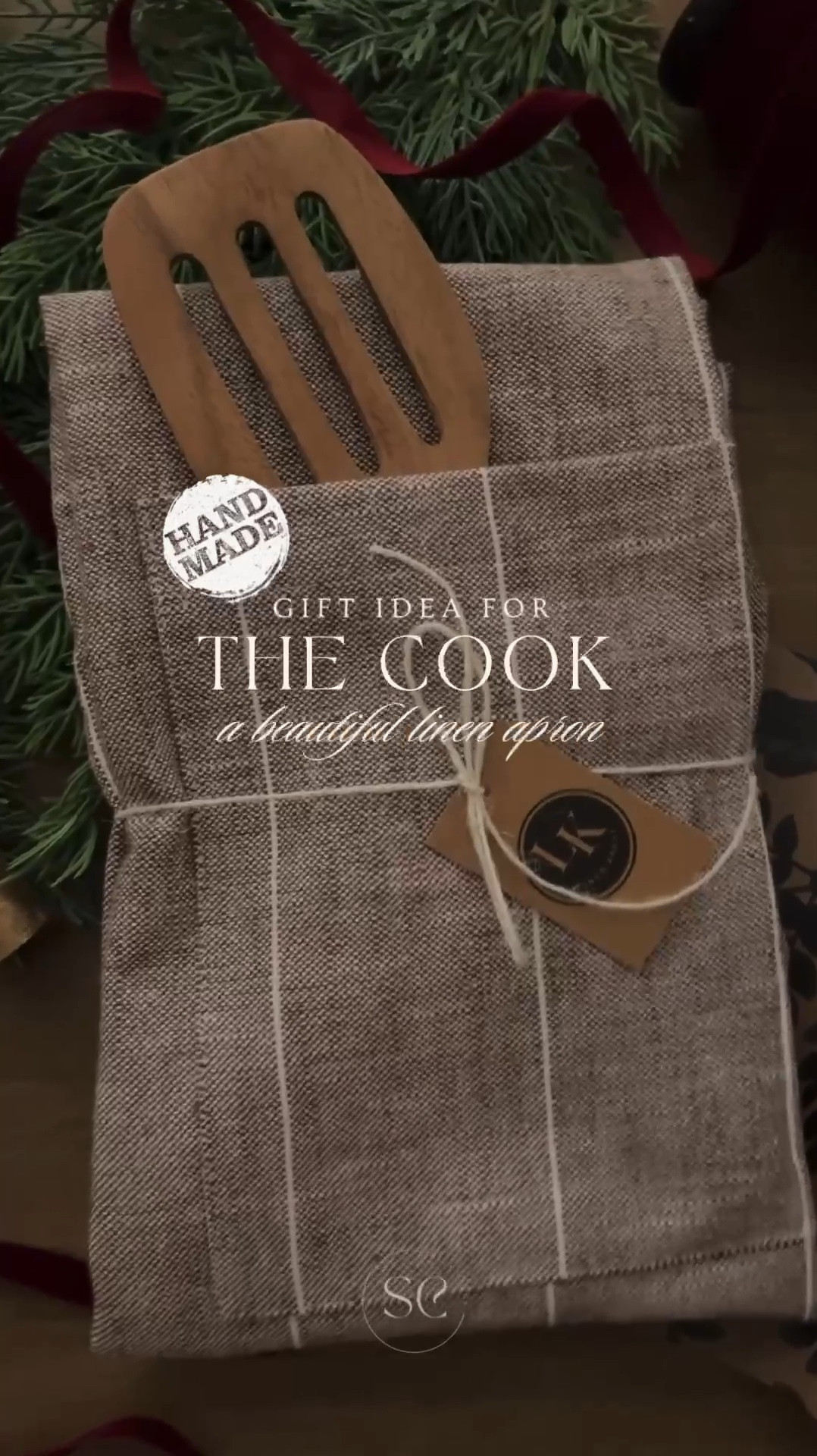 BUY HANDMADE 🪡 I ordered this beautiful linen apron and hand crafted wood spatula for my husband. This seller has closed their shop for the season but I have linked similar items that would make perfect gifts for the chef on your list!

#giftsforhim #giftsforher #kitchengifts #cookinggifts #chefgifts #forthecook 

#LTKGiftGuide #LTKHoliday #LTKHome